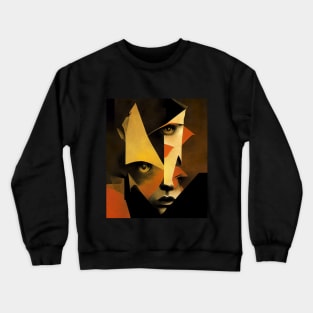 Deco Heads - Metropolis Now - Panopticon - Art of the Future Past - Art Deco Design Crewneck Sweatshirt